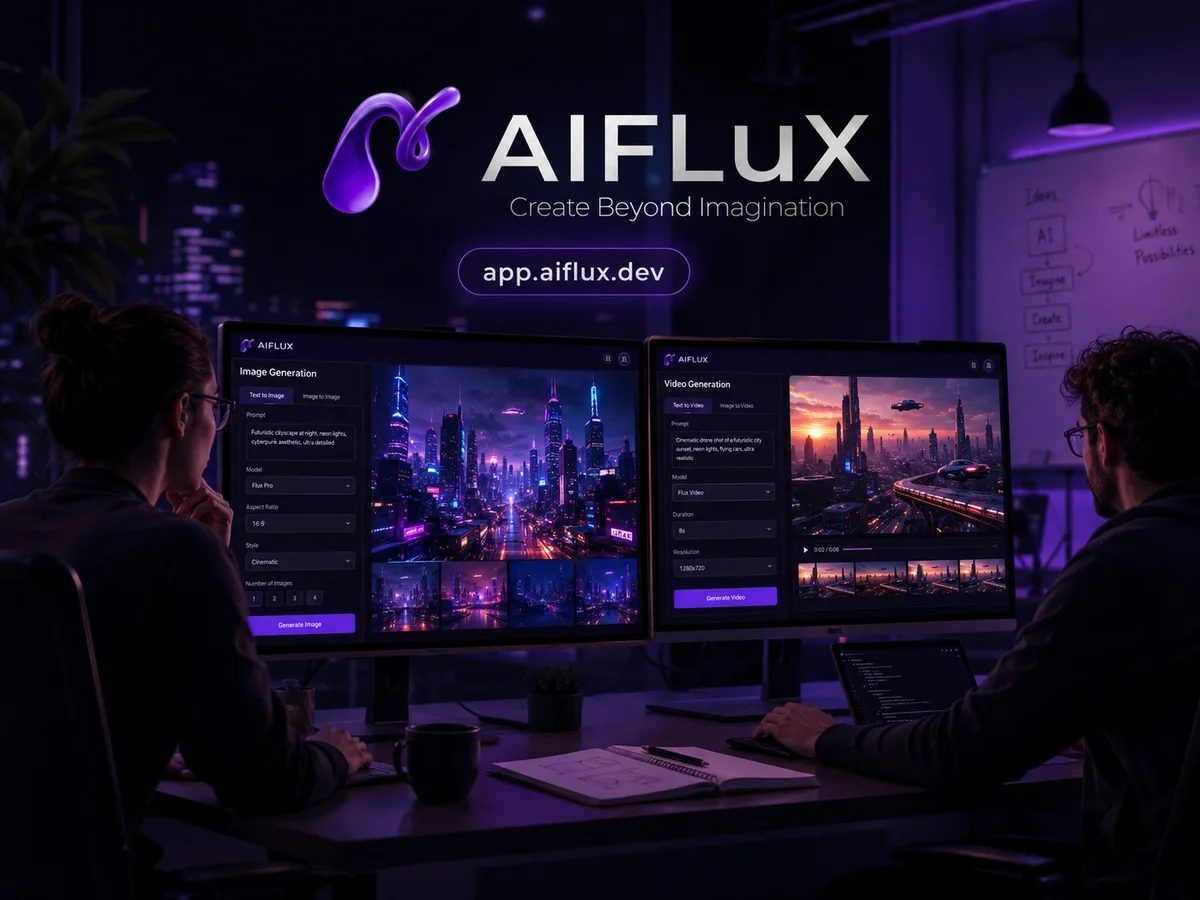 Two AI creators building AiFlux — the platform born from frustration with every existing tool